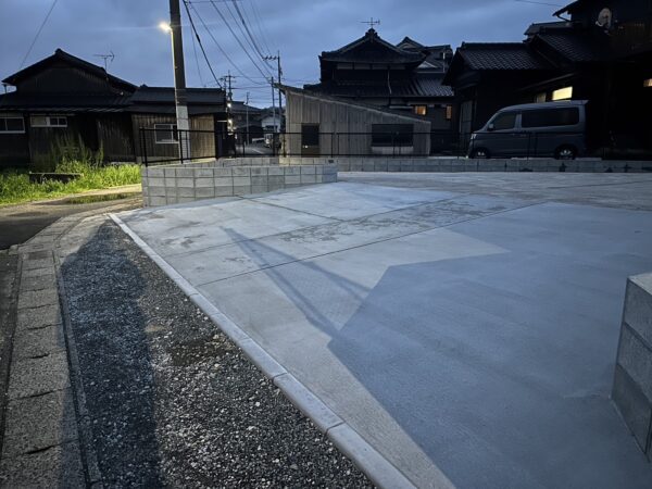 遠賀郡にて外構新築工事